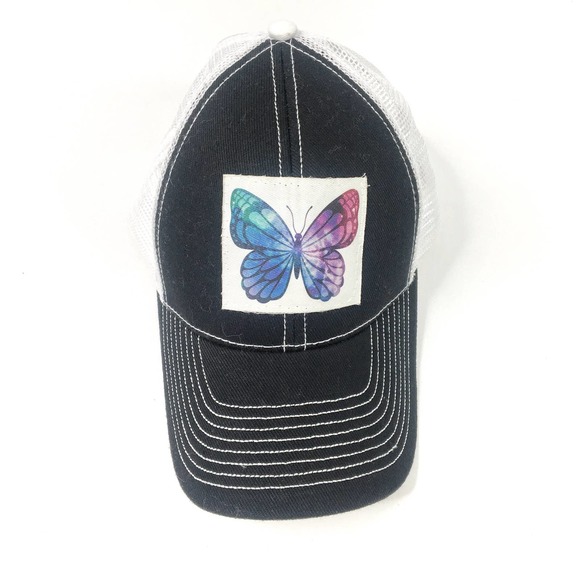 Butterfly trucker hat 90's festival boho OS y2k - Picture 1 of 3